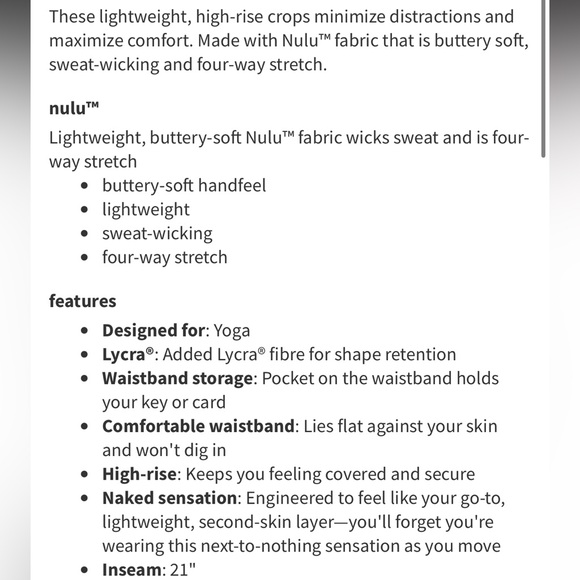 Lululemon align 21” camo black sz 6 - Picture 3 of 8